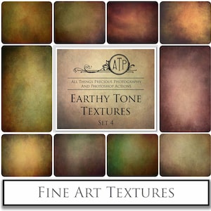 10 TEXTURE d'arte - EARHY Set 4, Texture fotografiche, Carta per scrapbooking digitale, Sfondo fotografico, Sovrapposizioni di Photoshop, Grunge