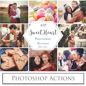 PHOTOSHOP ACTIONS -SWEETHEART Mini Set / Photography, Digital, Photoshop Edit, Editing Actions, Beautiful Actions, Photo Filters