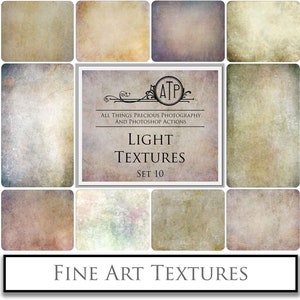 10 Fine Art Textures - Light Set 10 / Photography, Digital Scrapbooking, Background Texture, Photoshop Overlays, Photo Overlay