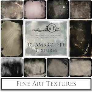 10 Fine Art TEXTURES -  AMBROTYPE / Overlays, Photography Texture, High Res, Scrapbooking, Background, Photoshop Texture, Vintage Photo, Old