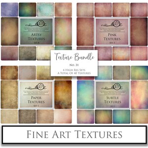 40 Fine Art TEXTURES, BUNDLE No. 31. Photography Overlay, Digital Background, Photoshop Overlays, Texture, High Resolution. ATP.