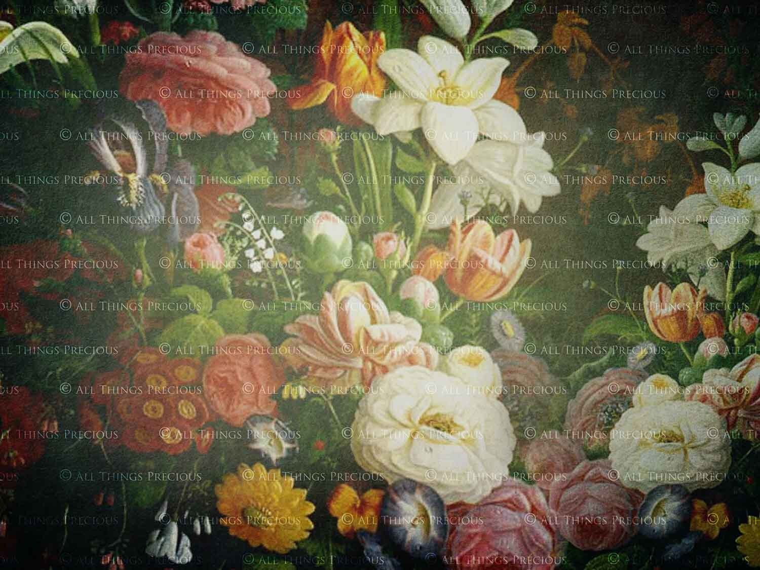 10 Digital Textures FLORAL Background Set 17 / Photo - Etsy