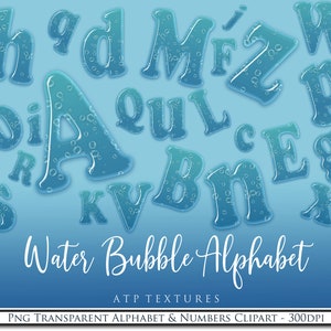 Burbuja PNG, Letras Clipart, ALFABETO, Agua, Scrapbooking, Fabricación de tarjetas, Arte digital, Invitación, Imprimir