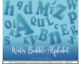 Burbuja PNG, Letras Clipart, ALFABETO, Agua, Scrapbooking, Fabricación de tarjetas, Arte digital, Invitación, Imprimir