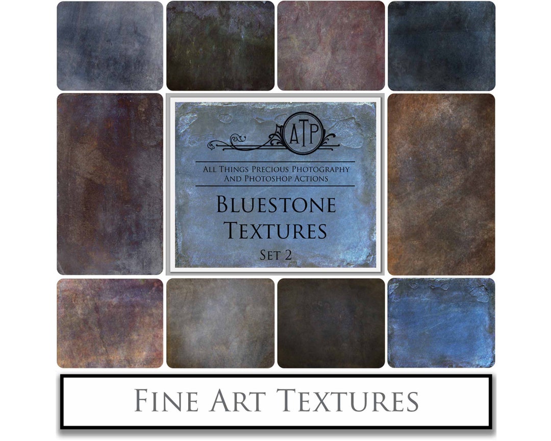 10 Fine Art TEXTURES - BLUESTONE Set 2 / Digital Photography ...