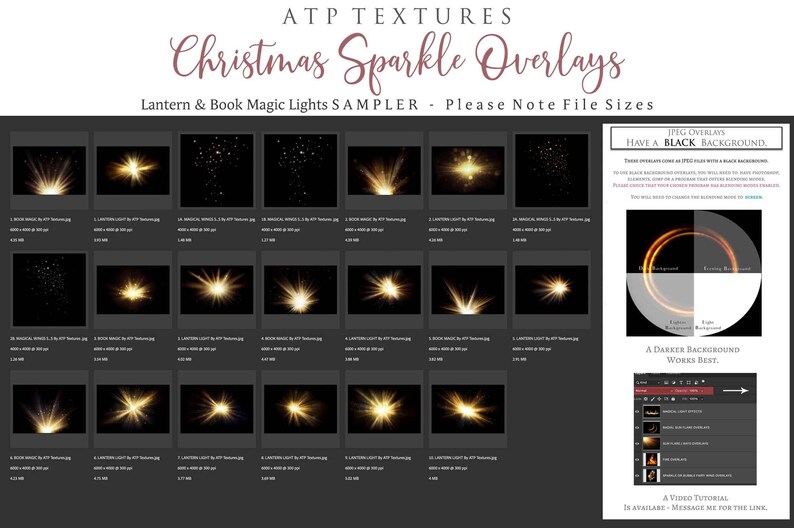 Christmas Sparkle OVERLAYS. Magical, Book Magic. String Lights, Lantern ...