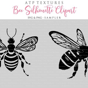 12 SVG BEE CLIPART Set 4 Silhouette, Png Clipart, Print, Cricut, Digital Scrapbooking, Sublimation, Art Tattoo, Ai Graphics image 7