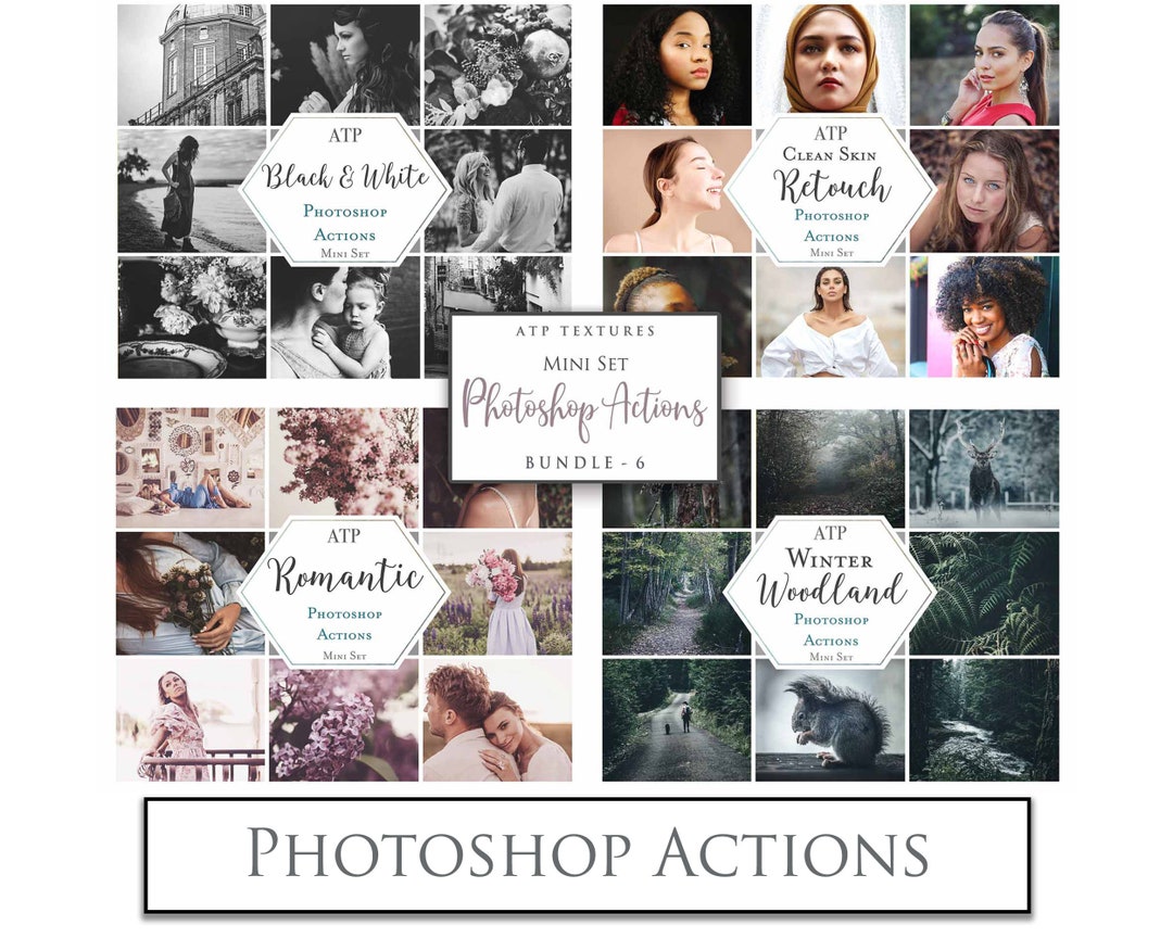 PHOTOSHOP Actions - PS Atn Action File for Photography. Digital Edit ...