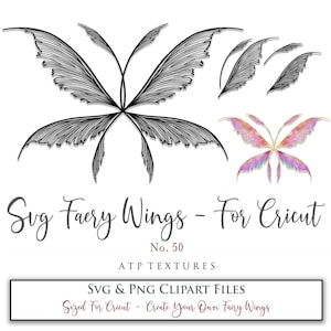 SVG, PNG Clipart, Fairy Wings, for Cricut and Silhouette Machine. Cut out and make your own real fairy wings. For Costumes, Halloween, Cosplay Wings, Adult Wings, Child size wings. Use them for Wedding invitations, sublimation print  or decorations.