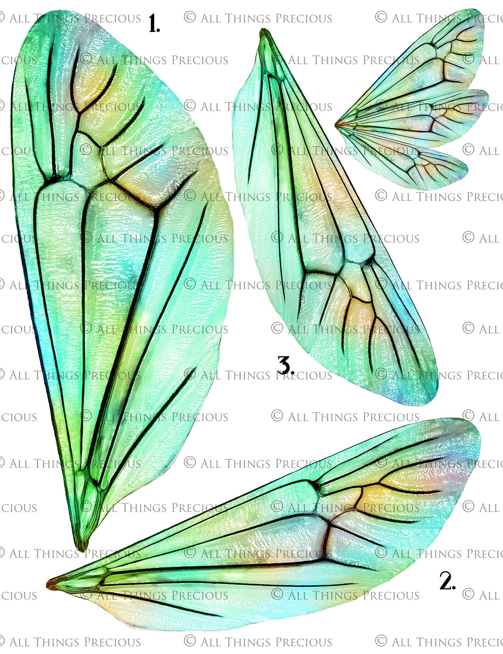 PRINTABLE FAIRY WINGS Set 14 Print Pattern Template Etsy Australia