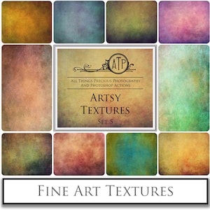 10 Fine Art TEXTURES - ARTSY Set 5 / Scrapbooking, Digital Overlay, Background, Digital Backdrop, Photoshop Overlays, Texture