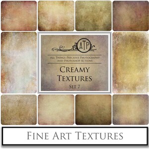 10 Fine Art TEXTUREN - CREAMY Set 7 / Digitale Overlays, Fotografietextuur, Fotobewerking, Photoshop Textures, Scrapbooking Achtergrond