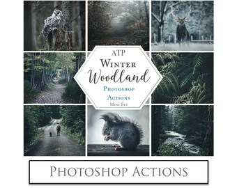 AKCJE PHOTOSHOP - Zimowy zestaw WOODLAND Mini / Fotografia, Cyfrowe, Edycja Photoshopa, Edycja zdjęć, Noworodek, Rodzina, Edycja zdjęć