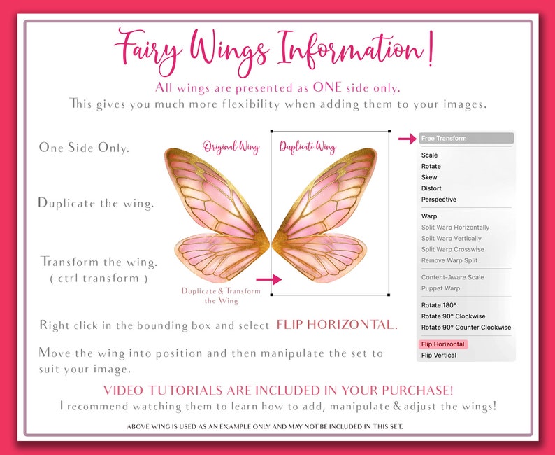 Digital Overlays for Photographers. Fairy Wings. Fairy Wing Overlays. High resolution, fine art digital assets for creating fantasy art. Magical transparent Png Overlay. See through real wings for authentic effects. Bundle. Real Butterfly Colourful.