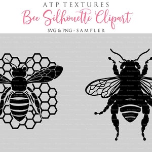 12 SVG BEE CLIPART Set 4 Silhouette, Png Clipart, Print, Cricut, Digital Scrapbooking, Sublimation, Art Tattoo, Ai Graphics image 6