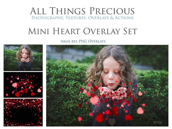 12 High Res Fine Art Digital CONFETTI HEARTS png Overlays / Photography, Scrapbooking, Valentine Overlay, Love Heart Overlays, Photoshop Il_570xn