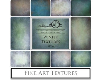 10 Fine Art Digital TEXTURES - WINTER Set 6 / Photography, Scrapbooking Paper, High Res Background, Texture Backdrop, Photoshop Overlays