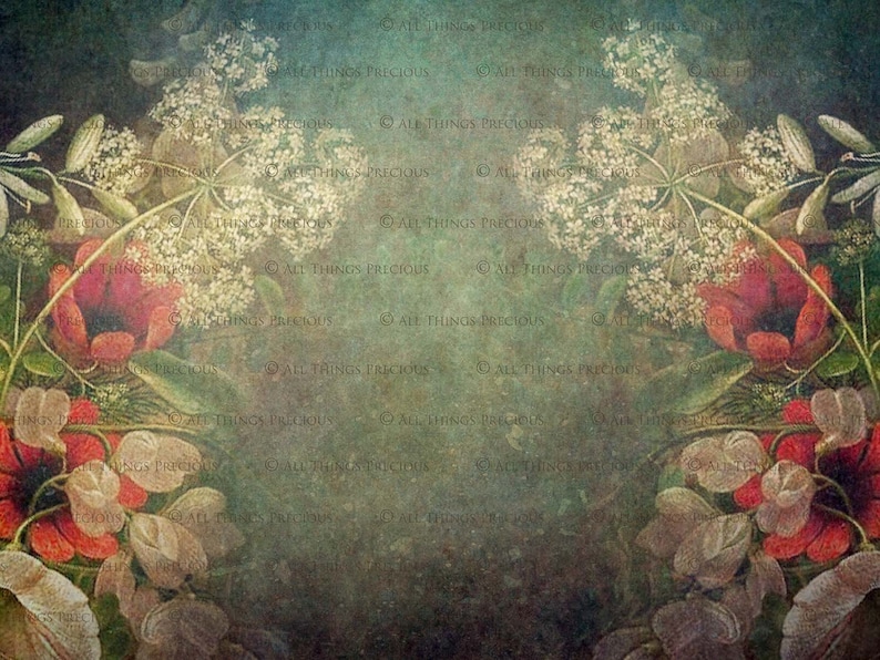 10 Fine Art Textures Flower Background Set 14 / Digital Overlay, Photography Texture, High Res, Scrapbooking, Floral Print, Photoshop image 7