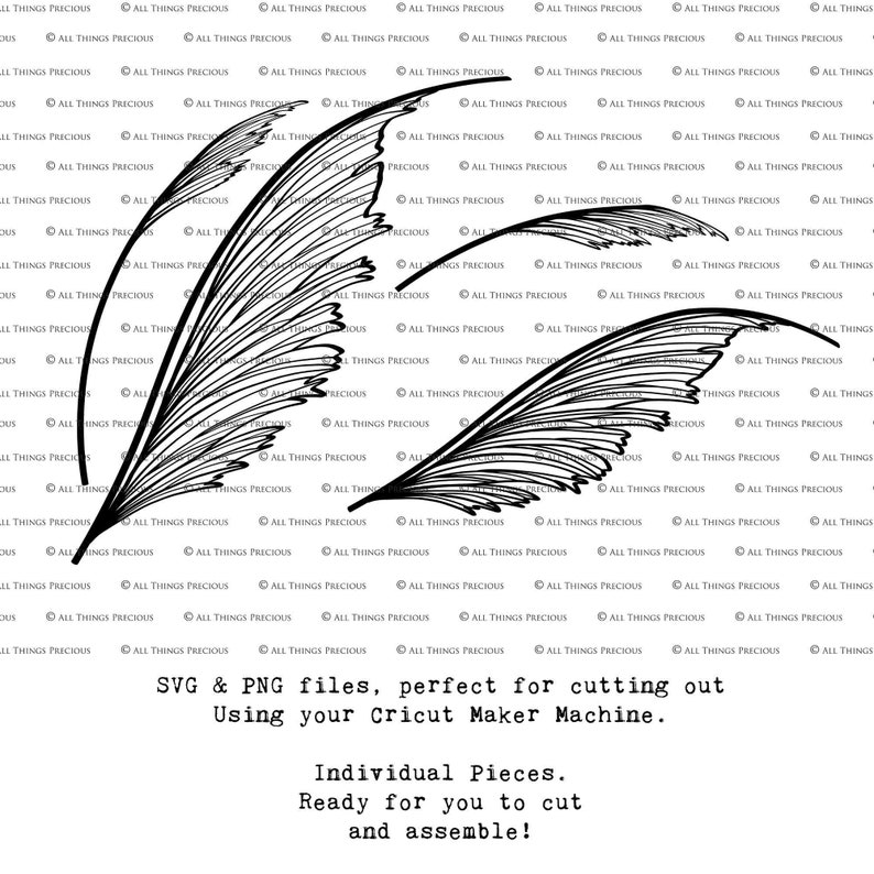 SVG, PNG Clipart, Fairy Wings, for Cricut and Silhouette Machine. Cut out and make real fairy wings. For Costumes, Halloween, Cosplay, Adult or Child size. Use in Wedding invites, Sublimation print or decorations. Faerie Wings, Butterfly, Dragonfly.