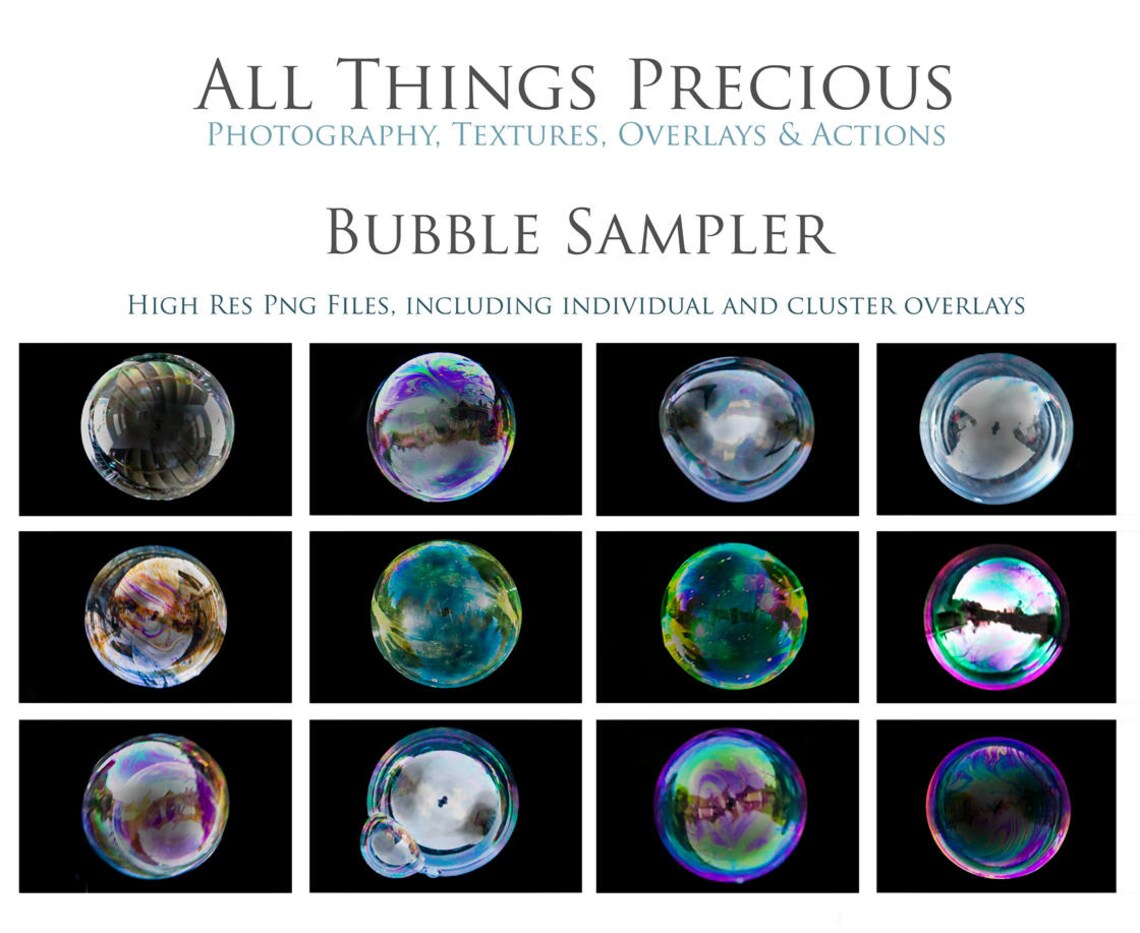 28 BUBBLE OVERLAYS / High Resolution Digital Photography image 2
