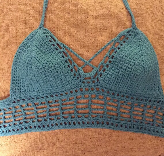 Bralette Crochet Halter Honua Gypsy Boho Girly Lingerie