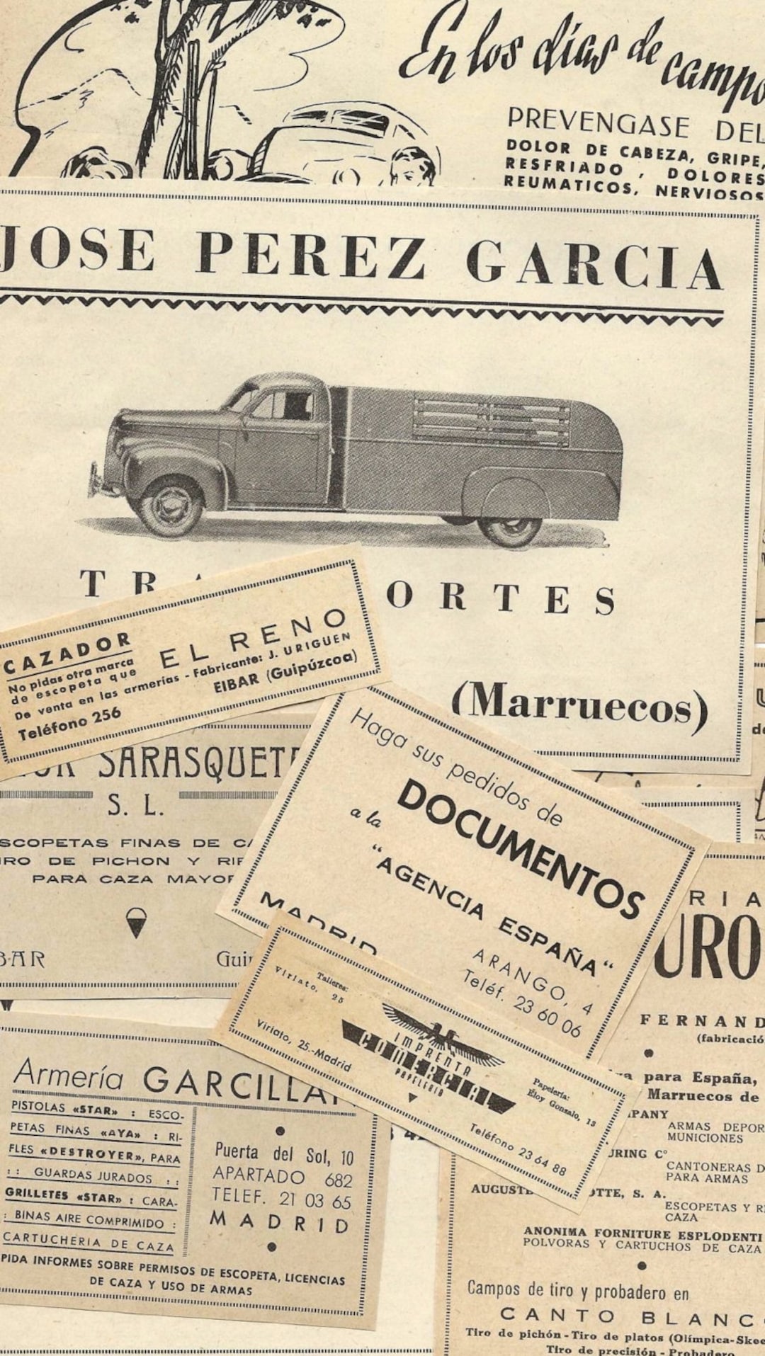 25 Pieces of Vintage Retro Ads - Black and White - Collage, Altered Art ...