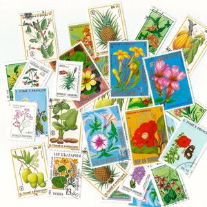 12 sellos de flores usados - Scarpbooking, collage, arte alterado