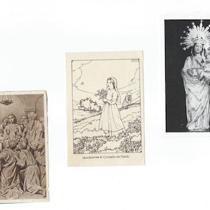 Vintage katholischen Heiligen - religiöse Karten mit Gebet - P10