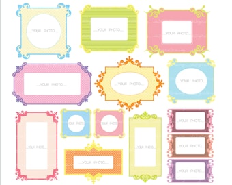 Digital Frames Clip Art - For Personal Project and Small Commercial Use.