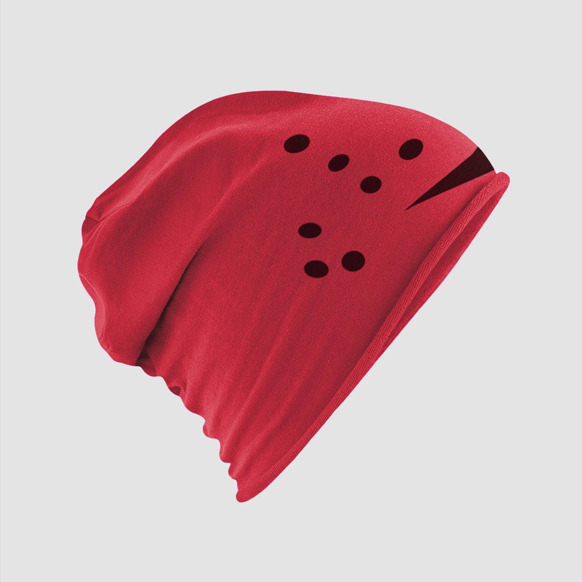 Jason Voorhees Style Beanie. Holes of 