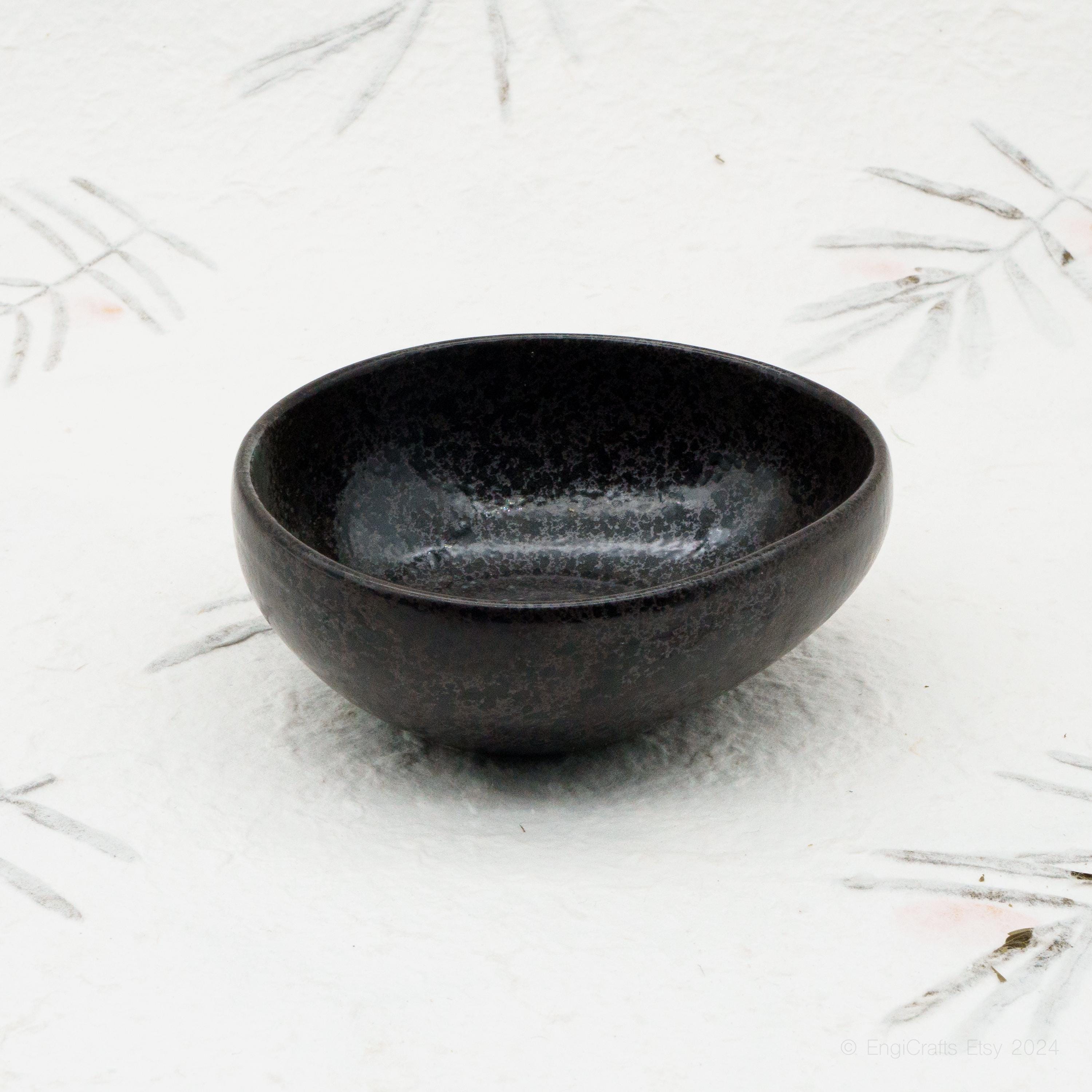 黒卵型陶器ボウル（12.9 cm/5インチ、320ml/11オンス）| Zen