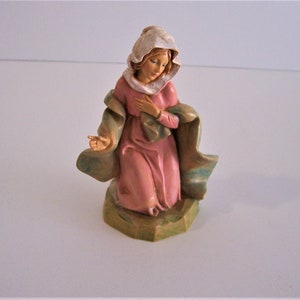 Vintage Christmas Fontanini Nativity Virgin Mary Italy Depose