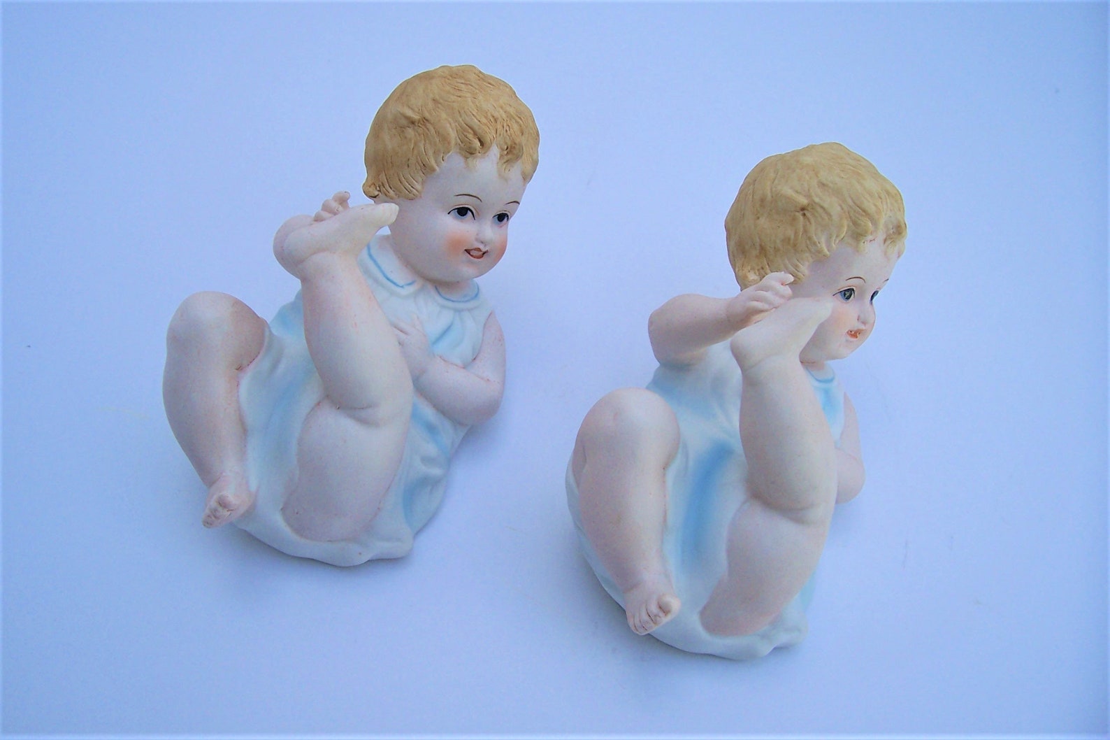 Vintage Pair Bisque Piano Babies Andrea by Sadek Piano Baby Etsy