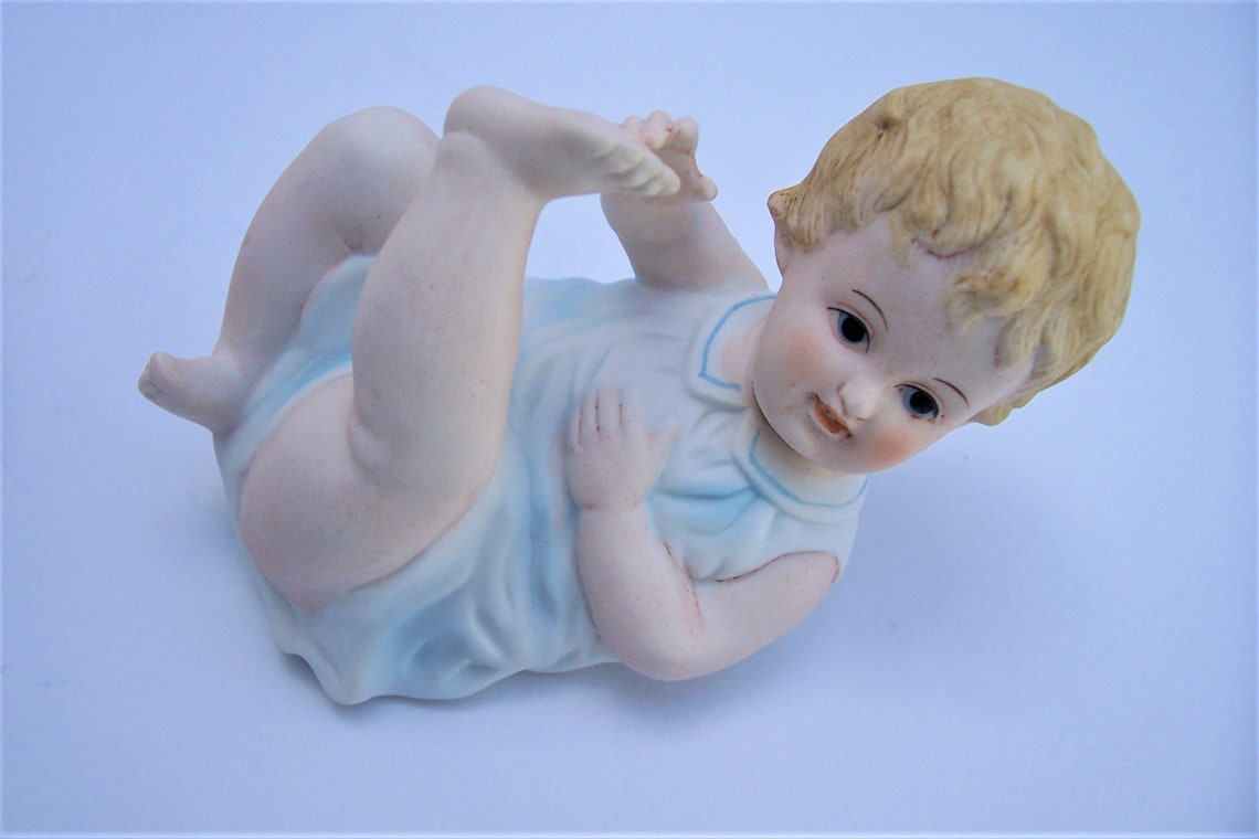Vintage Pair Bisque Piano Babies Andrea by Sadek Piano Baby Etsy