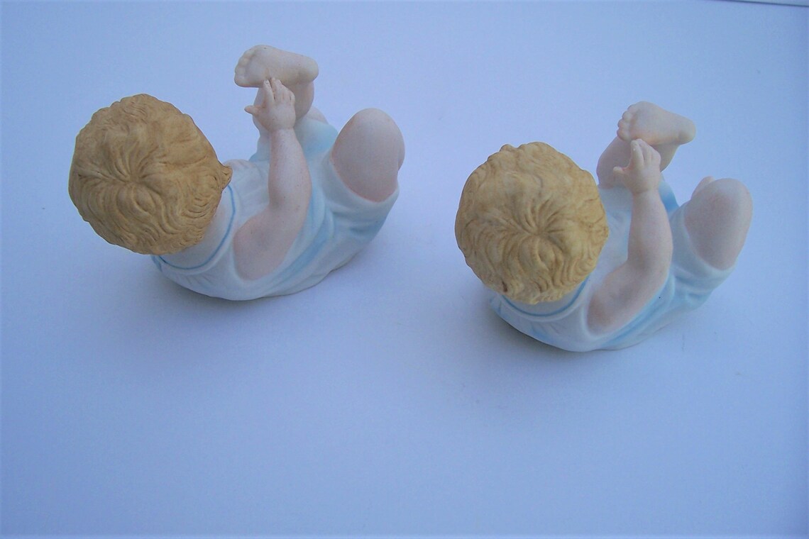 Vintage Pair Bisque Piano Babies Andrea by Sadek Piano Baby Etsy
