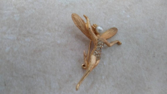Vintage Fairy Pin Brooch BSK