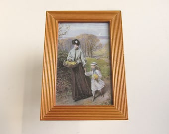 W. S. コールマン作「森の花束」（1800年代）：7 1/4 x 5 1/4インチの