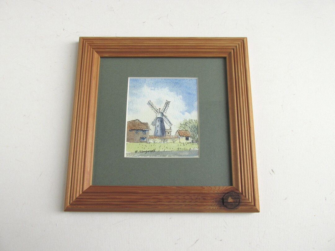 Vintage Watercolour Painting of Mount Pleasant Mill Etsy