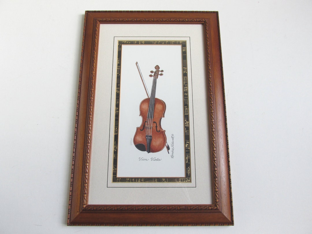 Vintage Violin Art Print of Viva Violin by Barbie Tidwell - Etsy