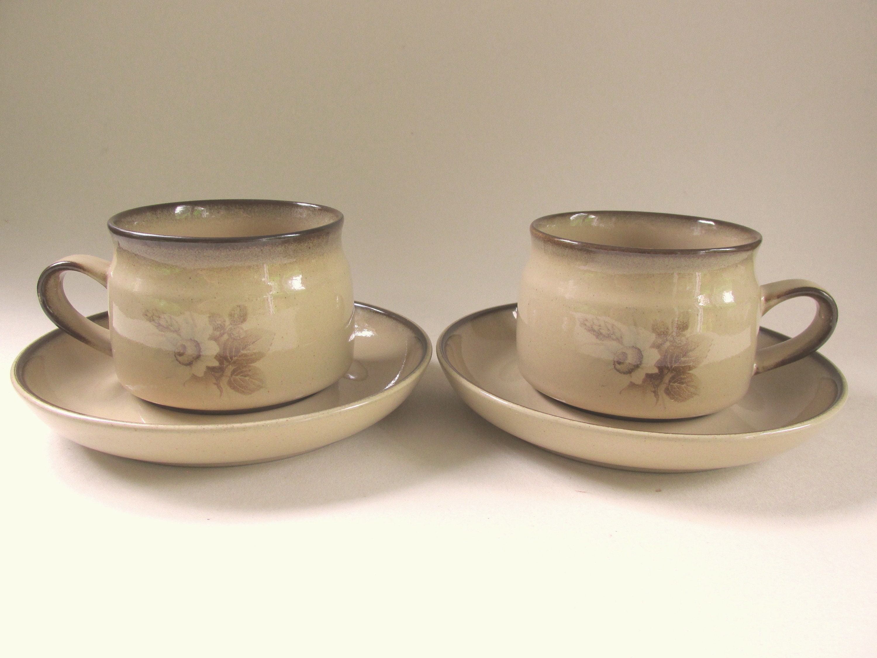 Set of 2 Denby 'memories' Cups and Saucers Etsy UK