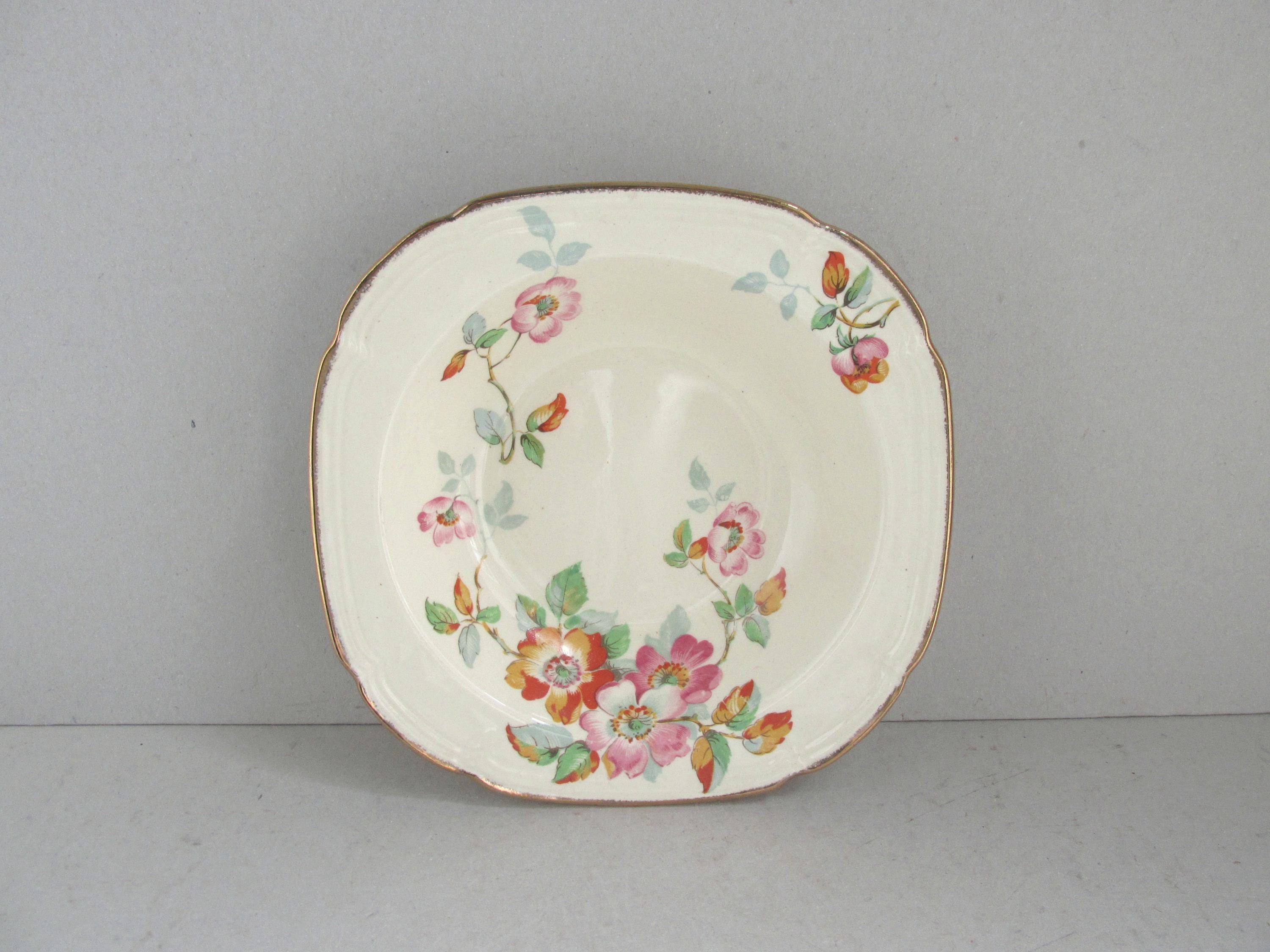 イギリスアンティーク Alfred Meakin バラ柄 ボウル２４cm Alfred Meakin Flower Pattern Bowls - Etsy