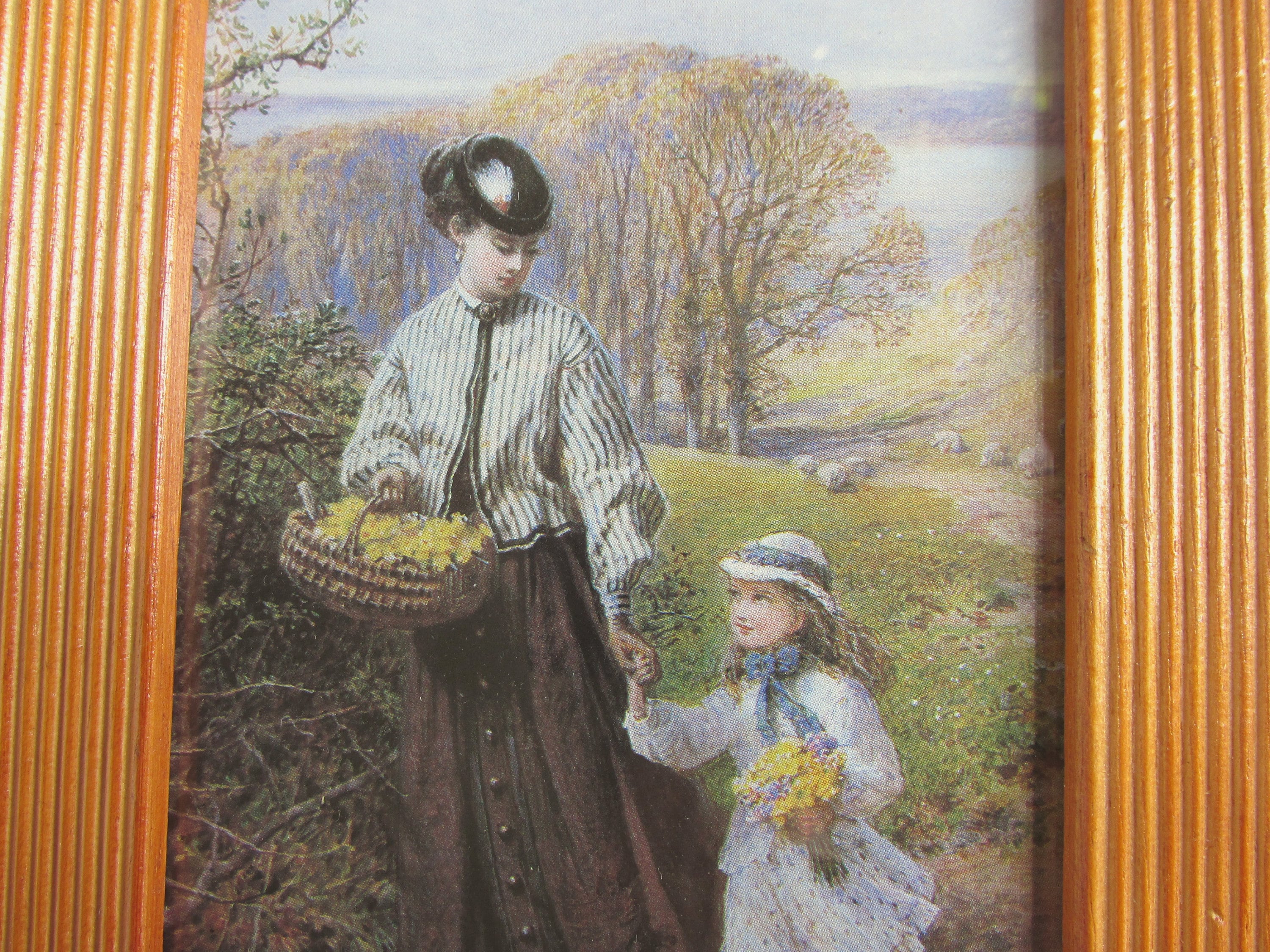 W. S. コールマン作「森の花束」（1800年代）：7 1/4 x 5 1/4インチの