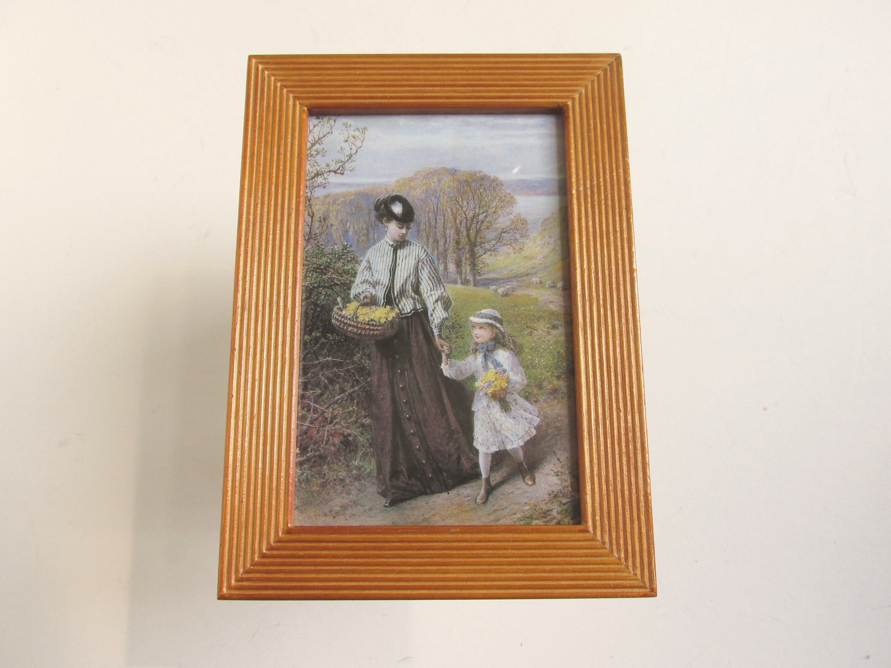 W. S. コールマン作「森の花束」（1800年代）：7 1/4 x 5 1/4インチの