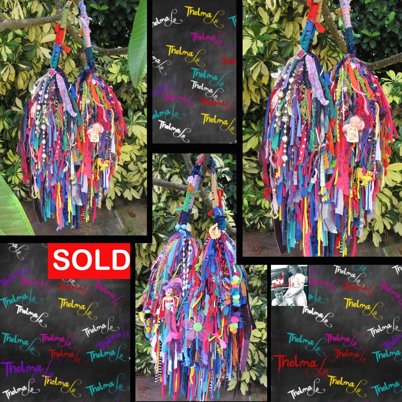 Wild Fringe Bag,Crazy Fun Tote,Custom made Purse,Fringe Handbag,Rag Bag,