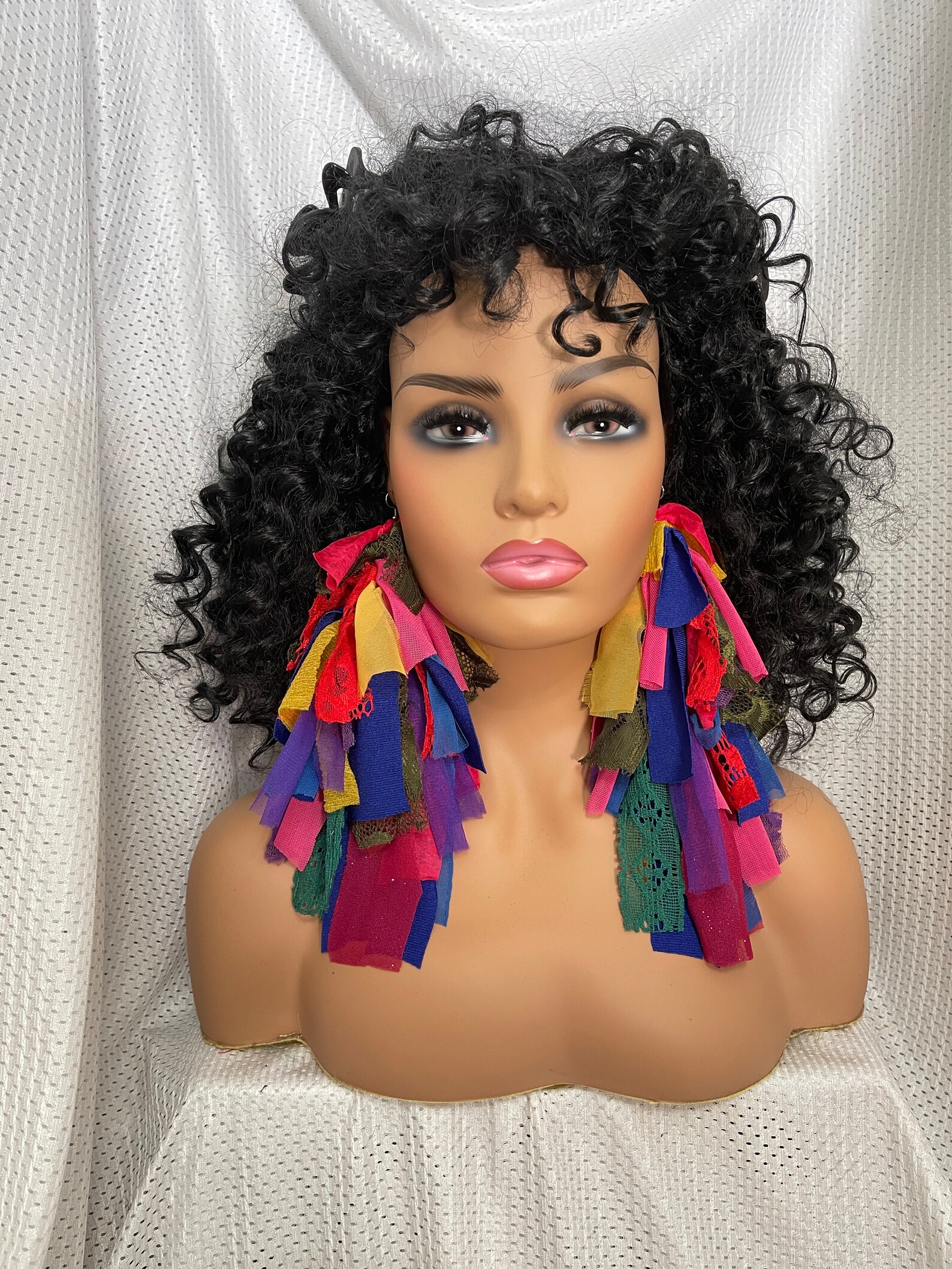 Bright Color Earringcloth Earringsfabric Earringsstatement Etsy