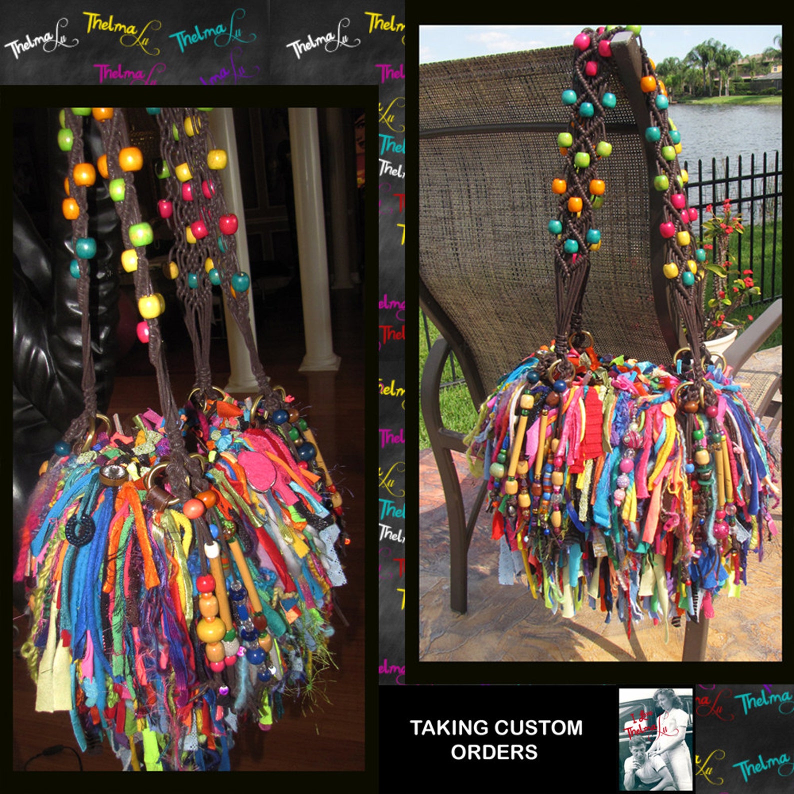 Beaded Fringe Purse Custom Madeuniqueone of a Etsy