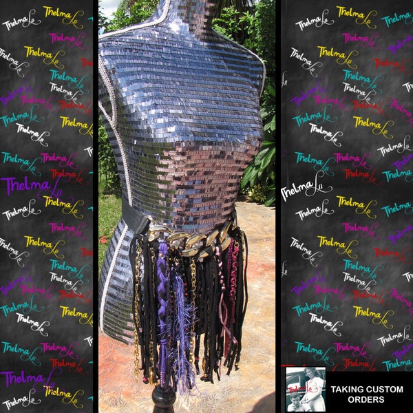 Fringe Circle Straw Belt