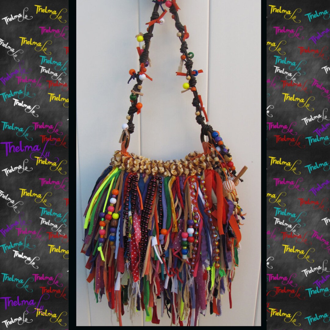 Beaded Fringe Bag,fringe Purse,handbag,custom Made,unique,one of a Kind