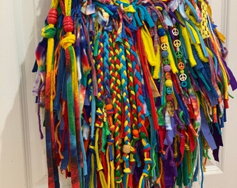 hippie fringe bag,tye dye purse,fringe dye tie bag,peace, beaded bag,custom made bag,unique purse,bright colored purse