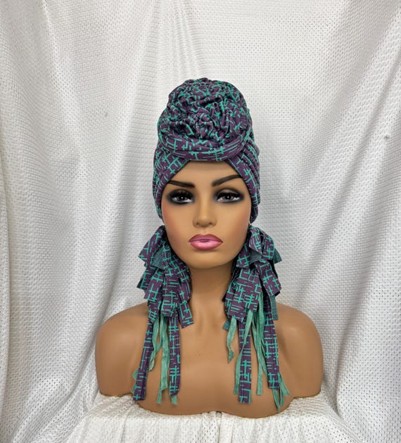 OOAK Turban Jewelry Set, Unique Earrings, Bohemian Ear  display picture 1